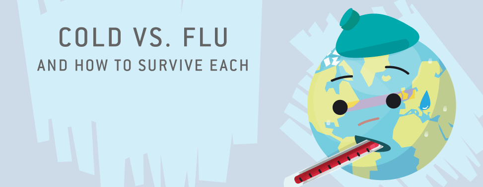 Cold Vs. Flu, and how to survive each